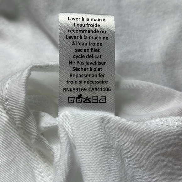 ATM Anthony Thomas Melillo Vintage Jersey Crew Neck T-Shirt white XS *NWT* - Picture 7 of 8